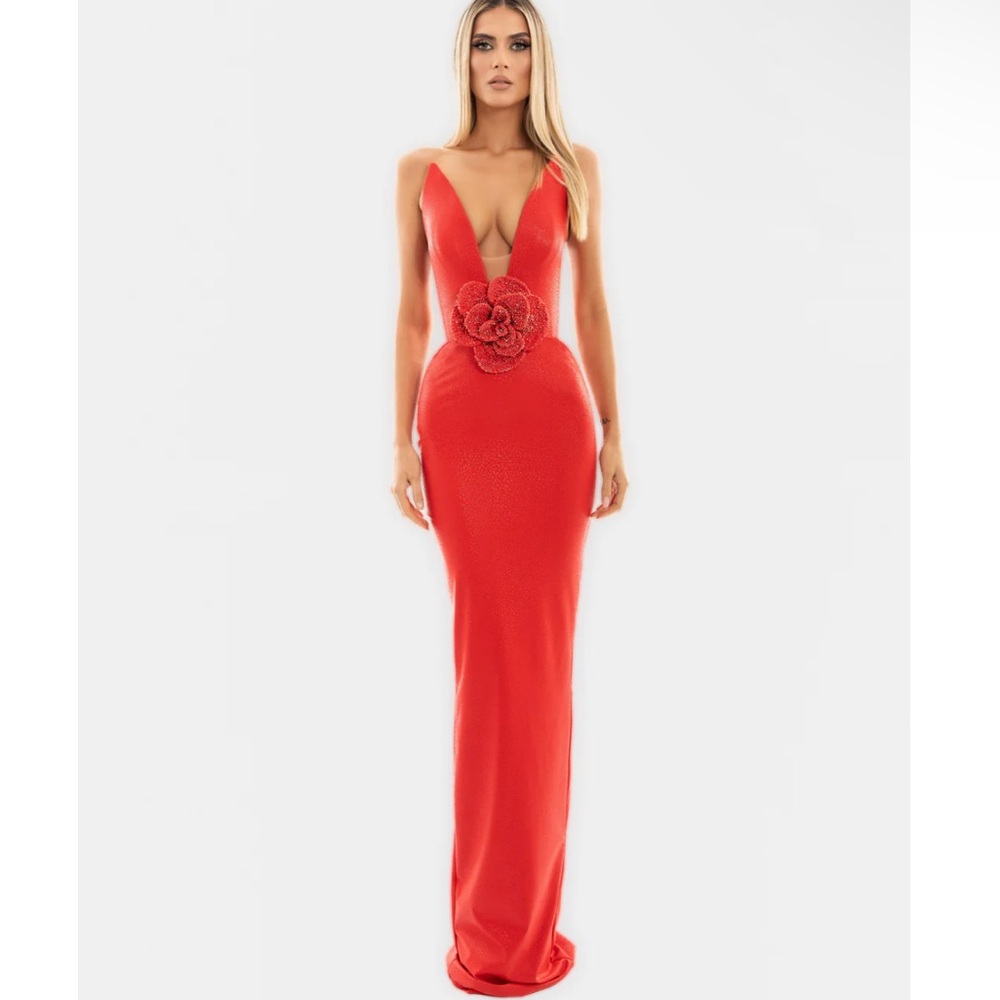 Red albina dyla dress